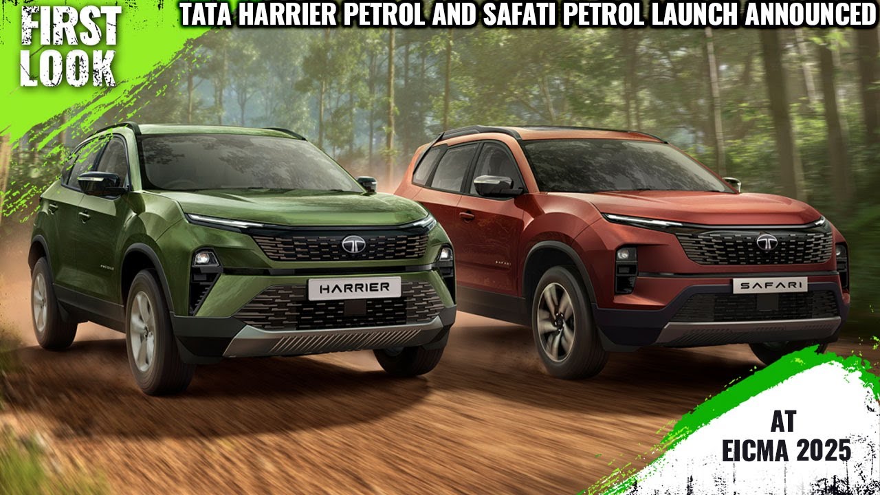 Tata Harrier और Safari अब पेट्रोल इंजन में भी मिलेंगी – दिसंबर में लॉन्च, जानें पूरी डिटेल